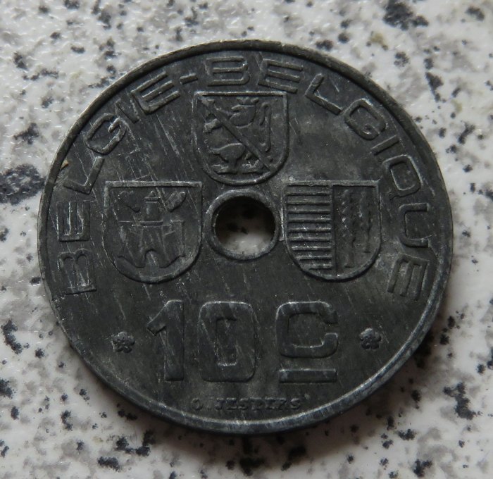  Belgien 10 Centimes 1944   