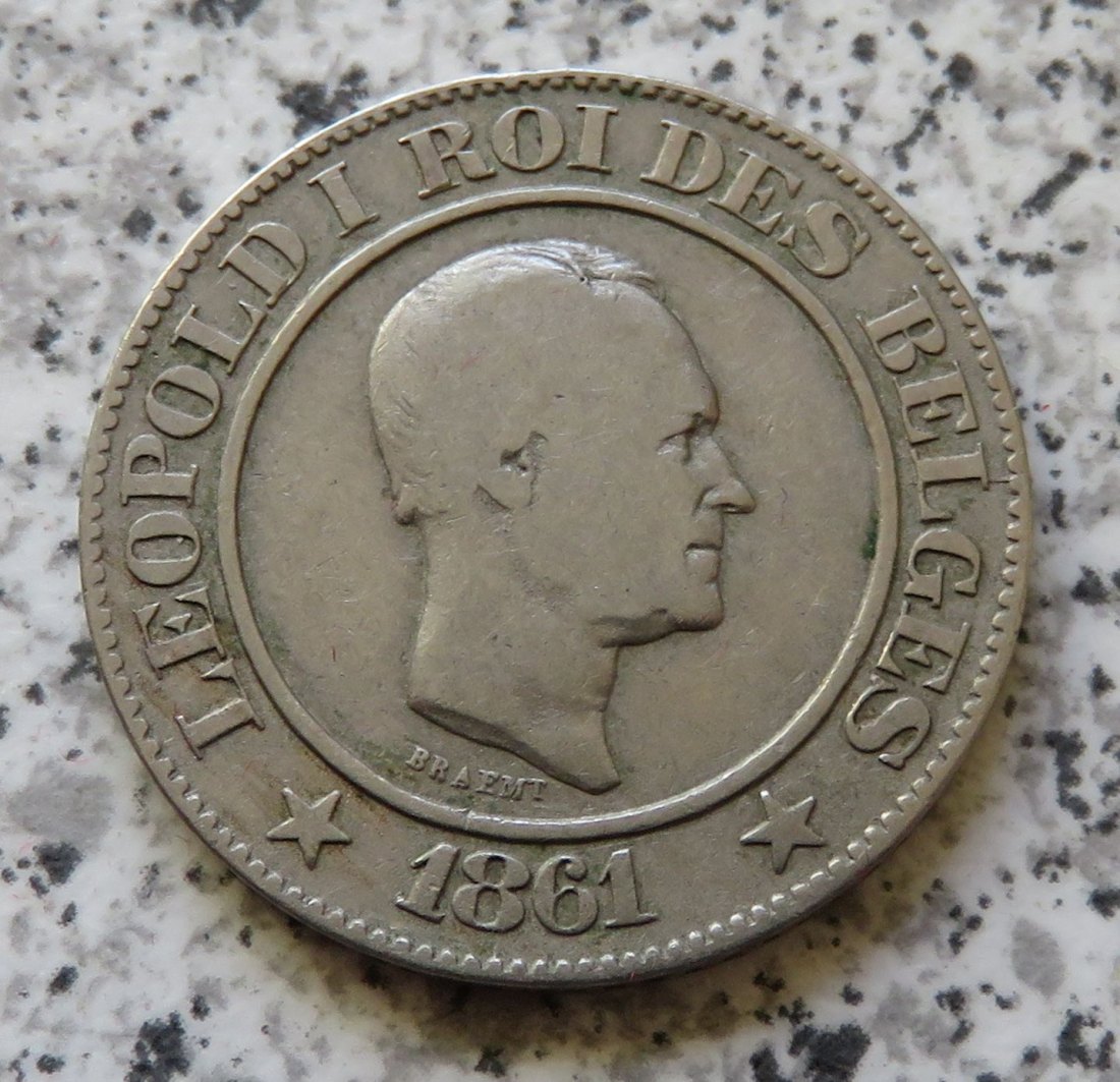  Belgien 20 Centimes 1861   