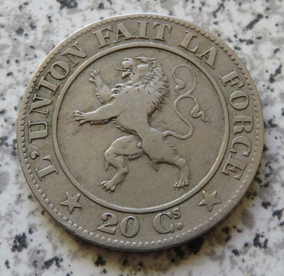  Belgien 20 Centimes 1861   