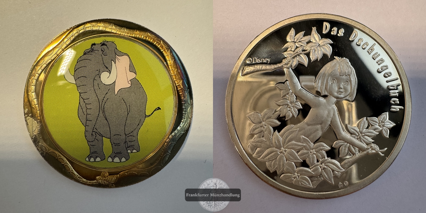  Walt Disney Das Dschungelbuch Hathi Medaille FM-Frankfurt   