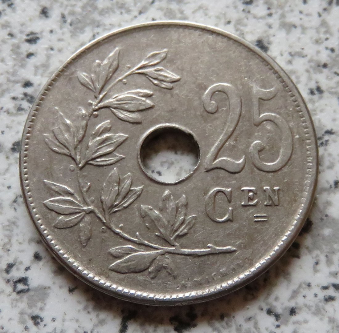  Belgien 25 Centimes 1910, flämisch   