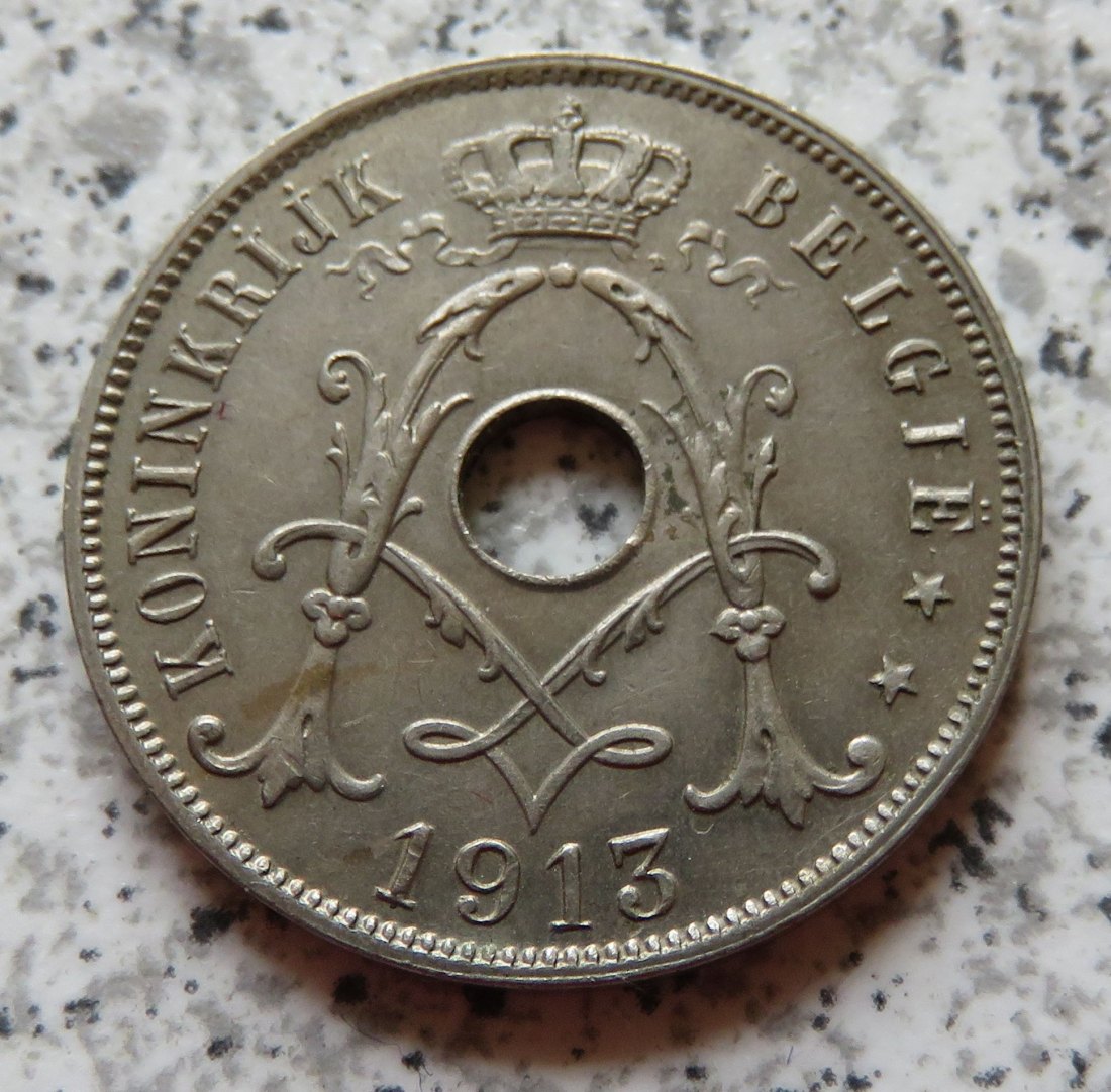  Belgien 25 Centimes 1913, flämisch   