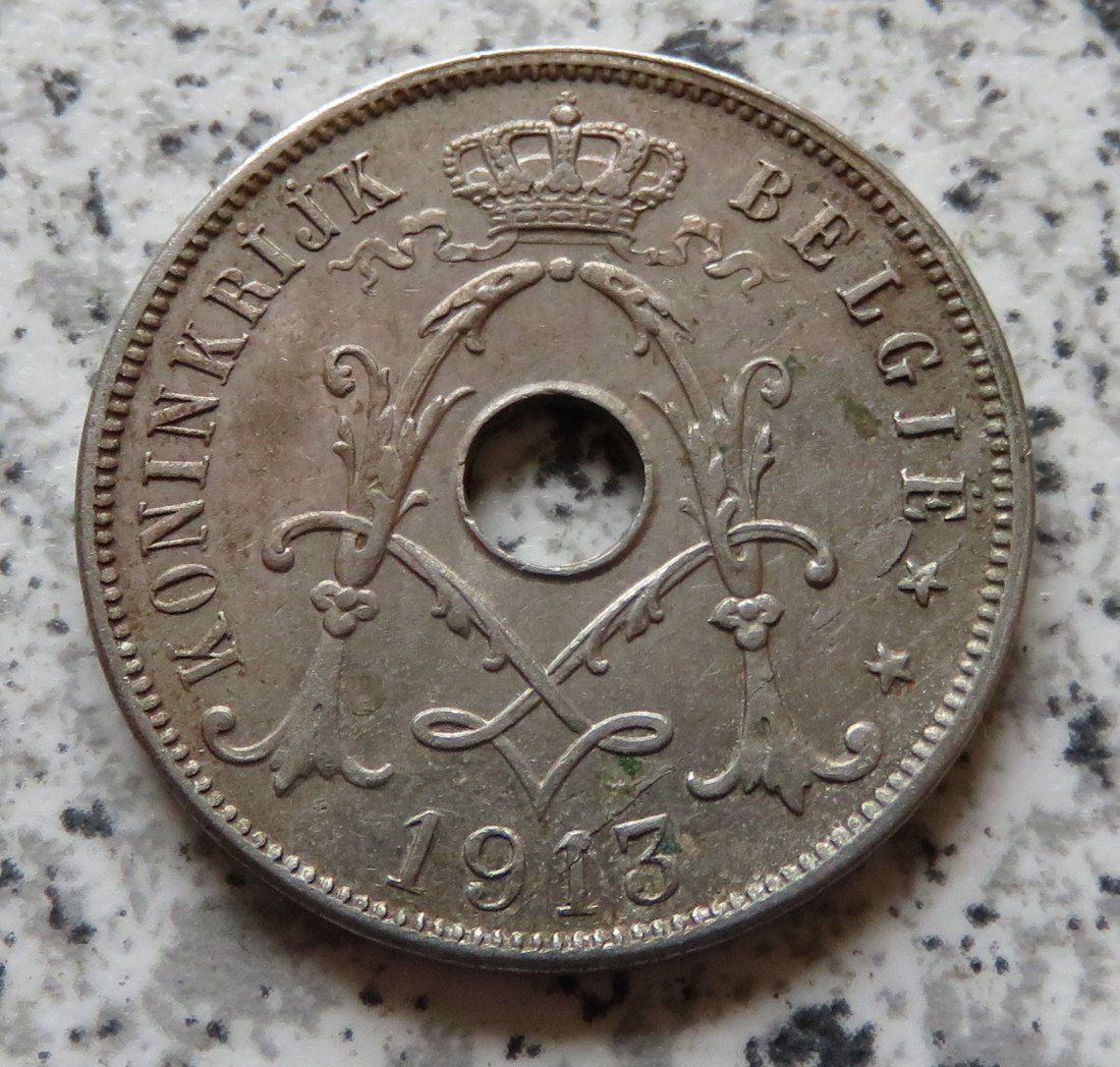  Belgien 25 Centimes 1913, flämisch   