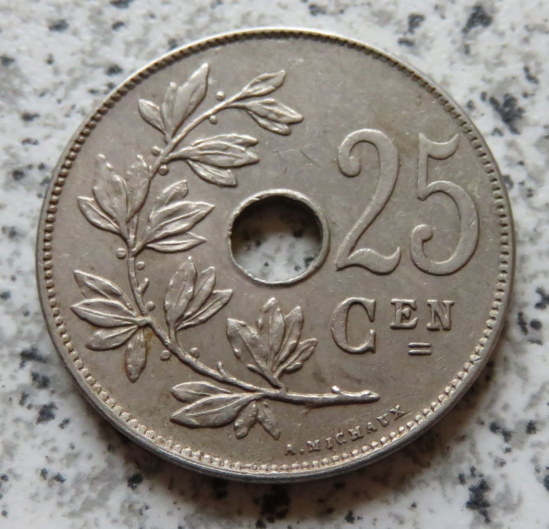  Belgien 25 Centimes 1913, flämisch   