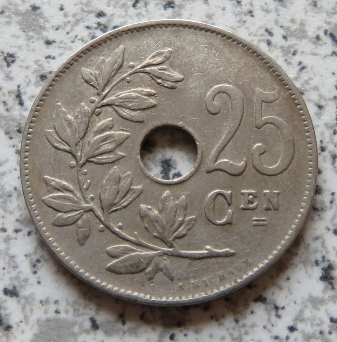  Belgien 25 Centimes 1927, flämisch   