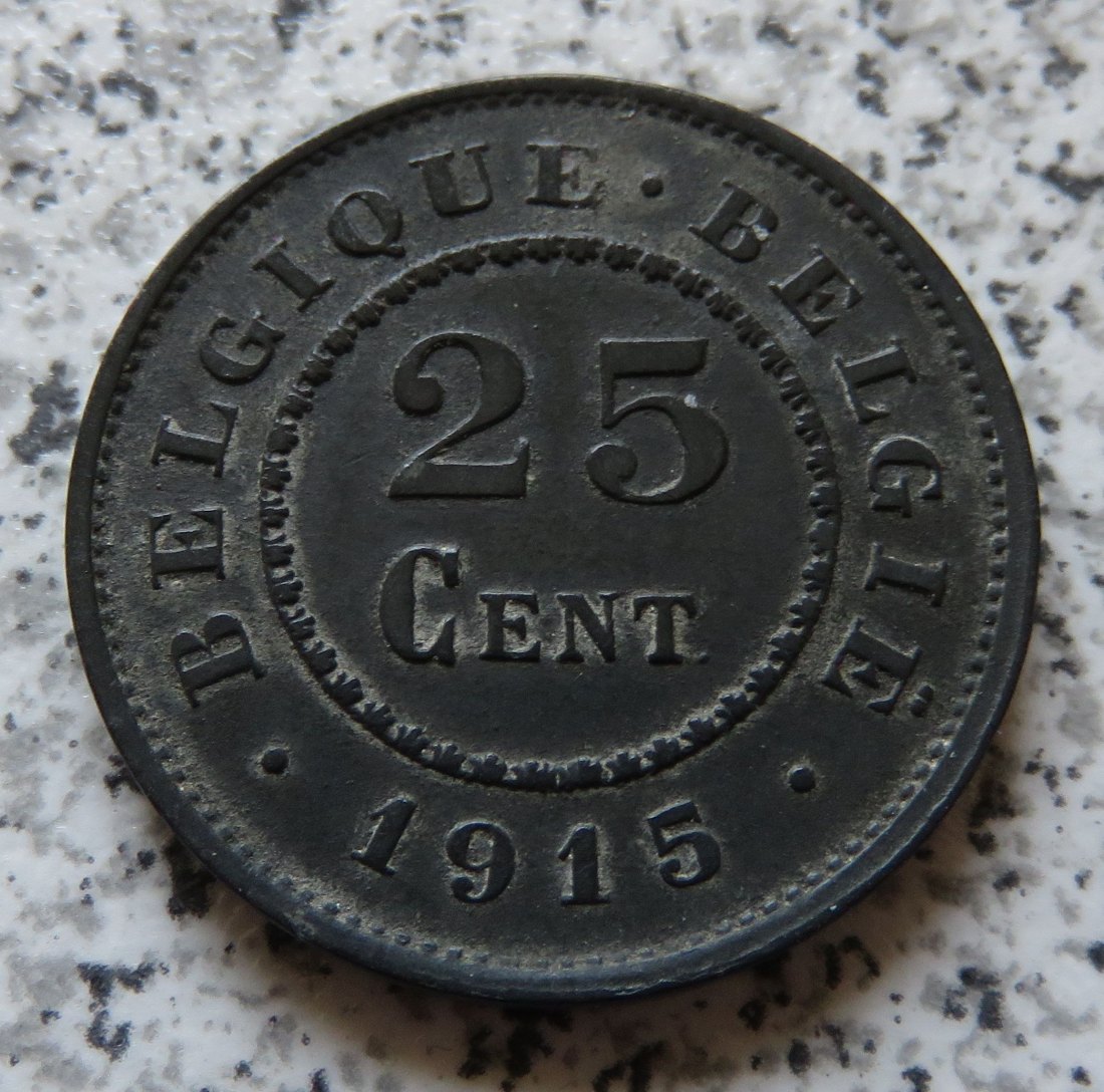  Belgien 25 Centimes 1915   