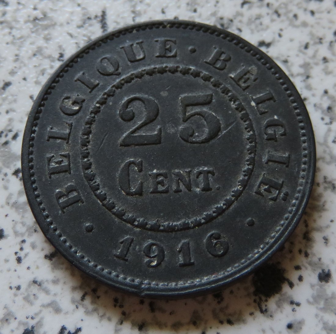  Belgien 25 Centimes 1916   