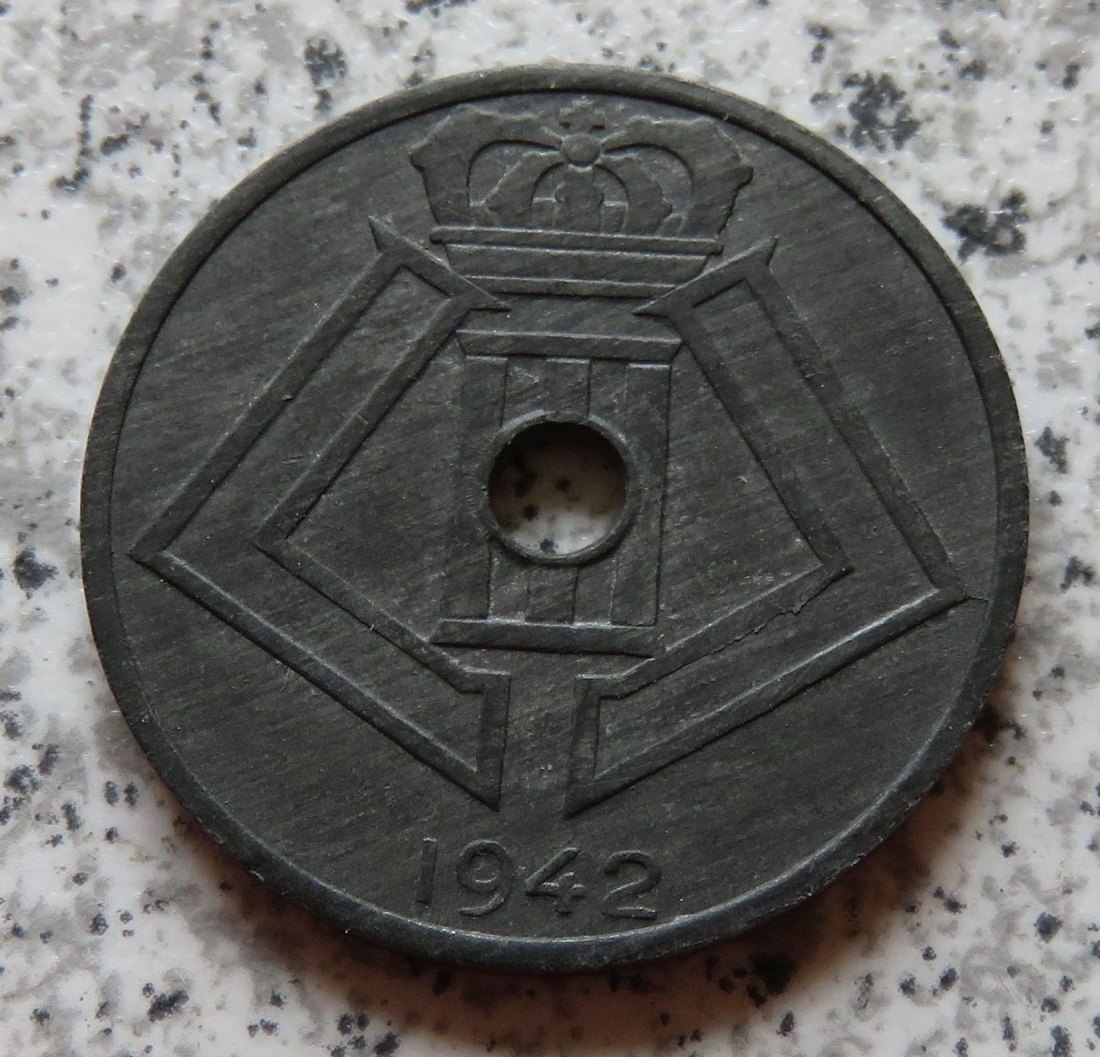  Belgien 25 Centimes 1942, französisch   