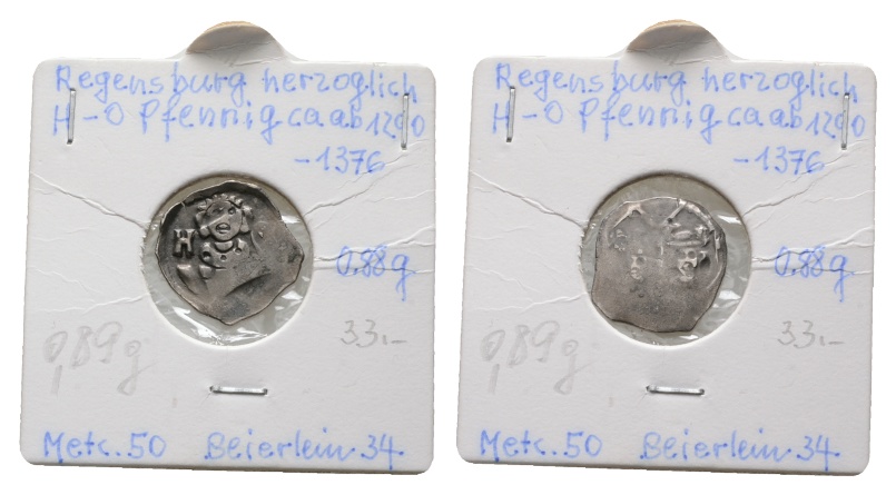  Altdeutschland; Regensburg; Pfennig; Otto III   