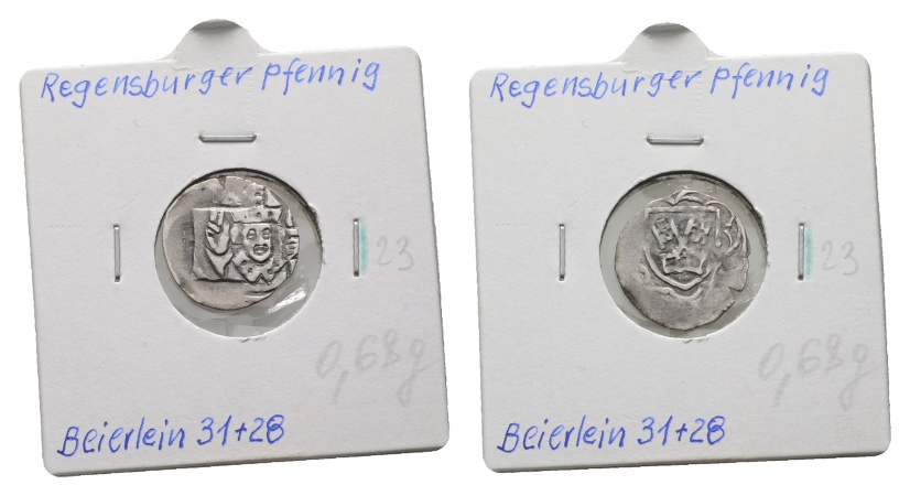  Altdeutschland; Regensburg; Pfennig   