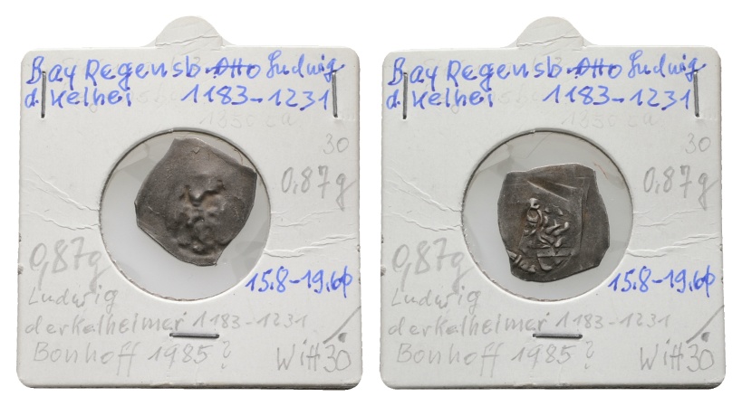  Altdeutschland; Bayern; Pfennig; Ludwig der Kelheimer   