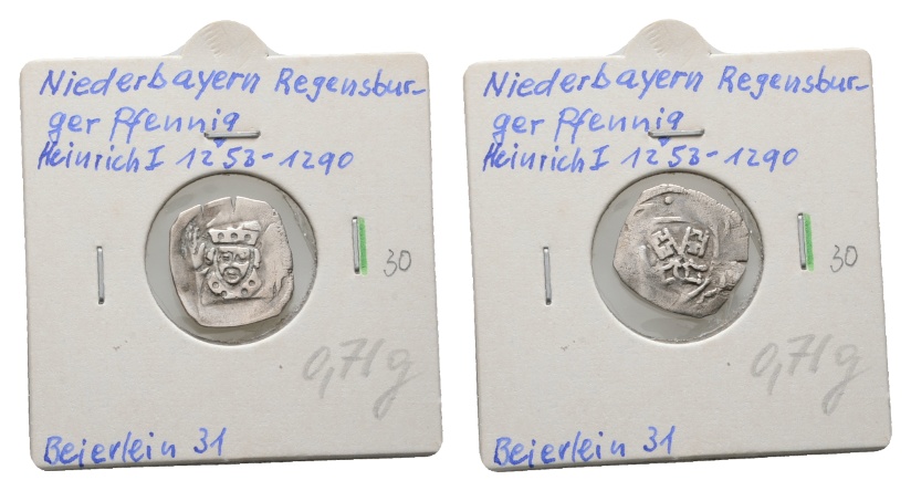  Altdeutschland; Regensburg; Pfennig; Heinrich I   