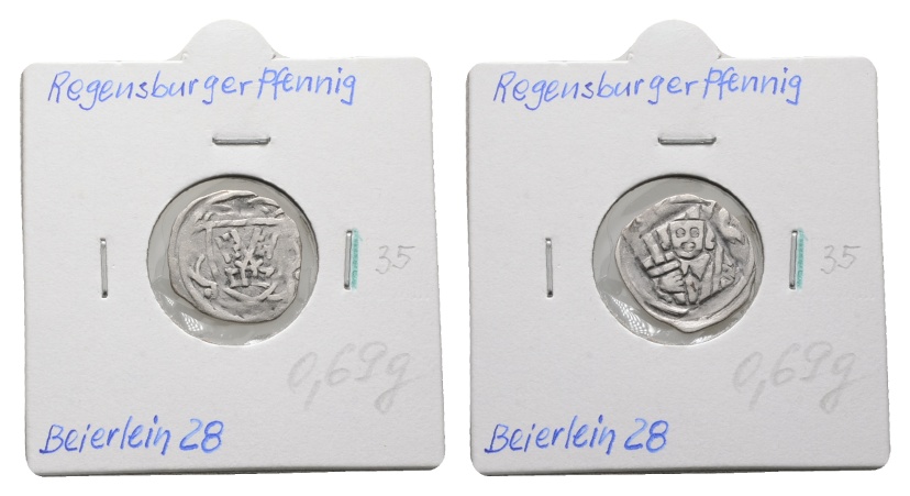  Altdeutschland; Regensburg; Pfennig   