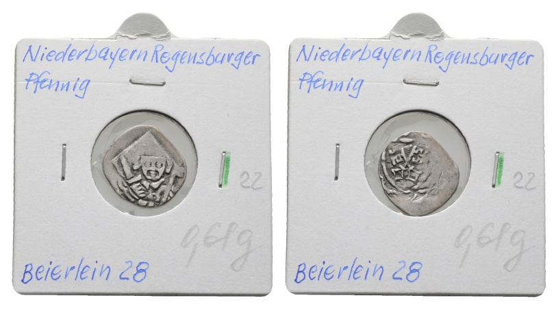  Altdeutschland; Regensburg; Pfennig   