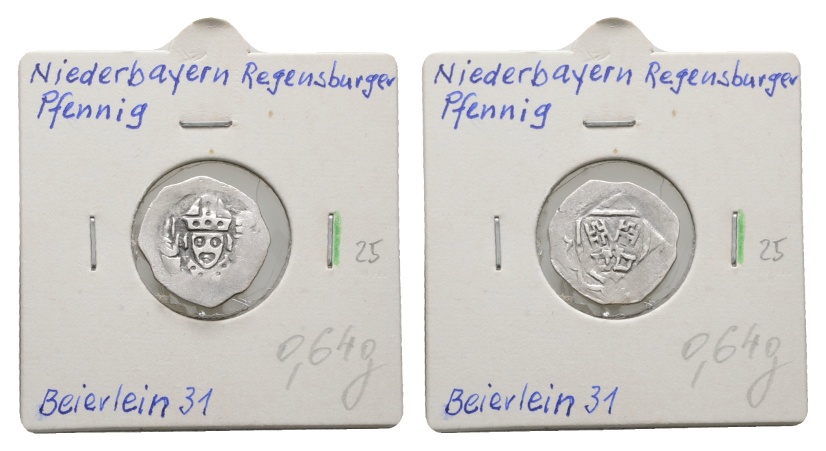  Altdeutschland; Regensburg; Pfennig   