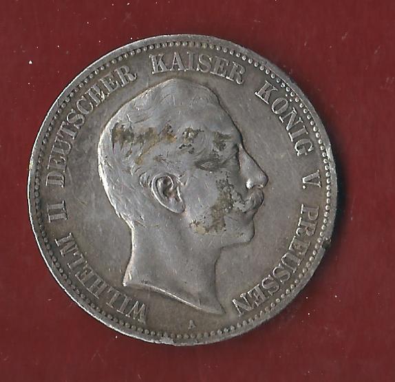  5 Mark Preussen  1907 Koblenzer Münzen Studio Koblenz Frank Maurer AH55   