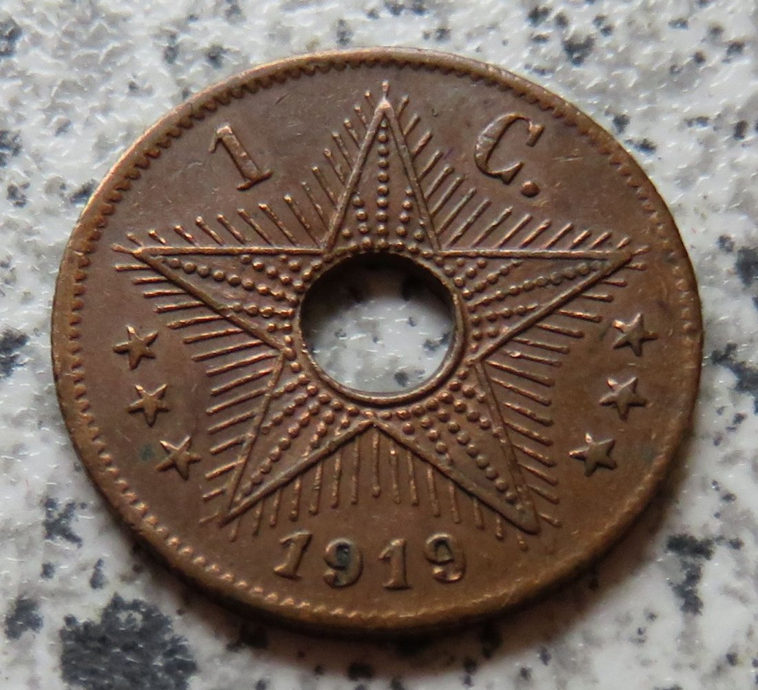  Belgisch-Kongo 1 Centime 1919   