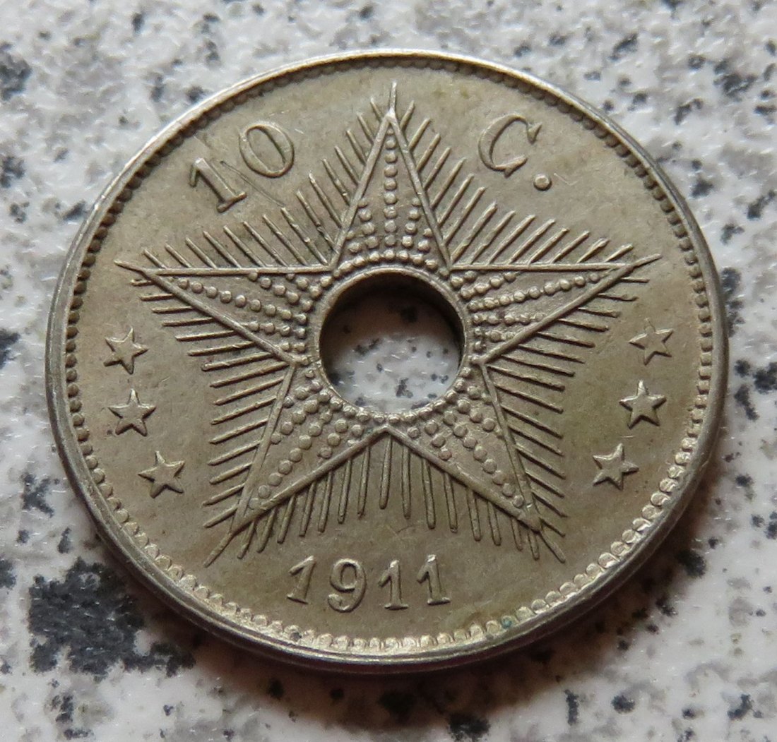  Belgisch-Kongo 10 Centimes 1911   