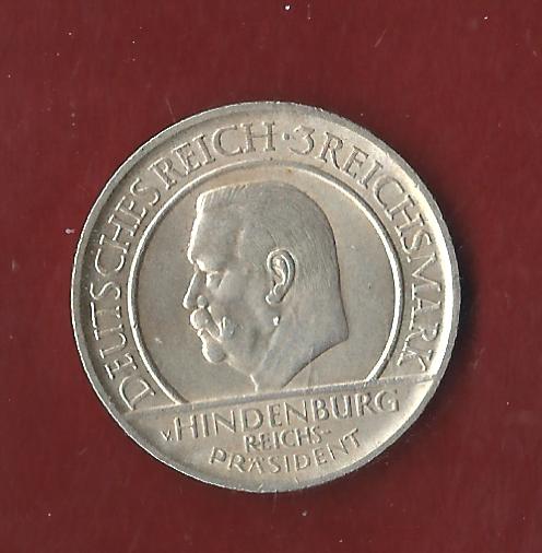  Weimar 3 Mark Schwurhand 1929 D prägefrisch Koblenzer Münzen Studio Koblenz Frank Maurer AH122   