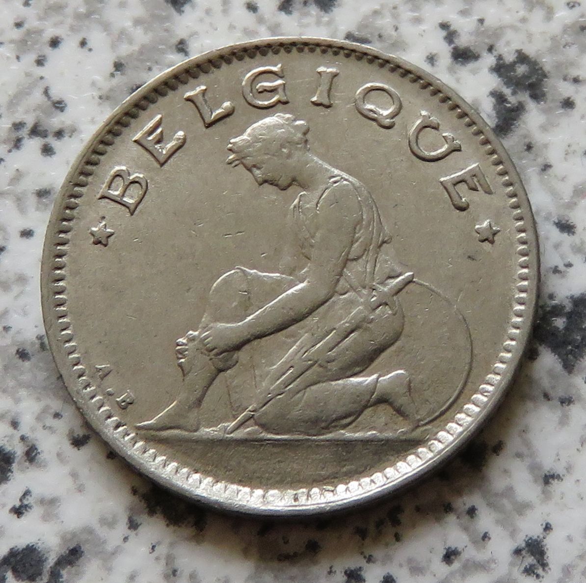  Belgien 50 Centimes 1923, französisch   