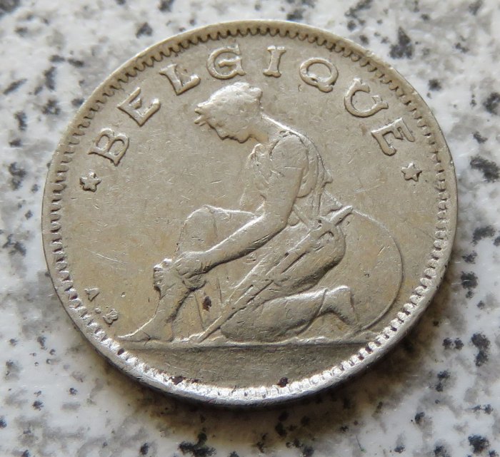  Belgien 50 Centimes 1927, französisch   