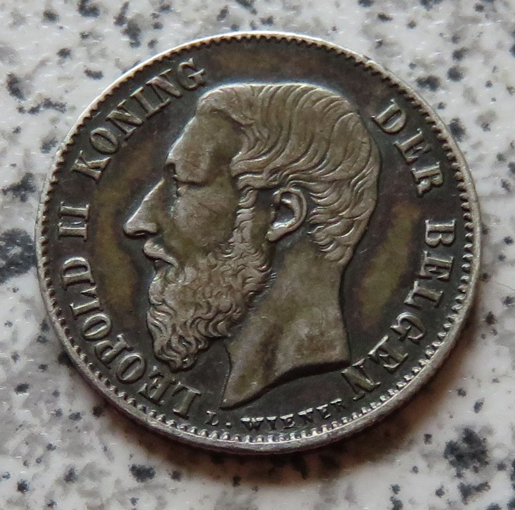  Belgien 50 Centimes 1898, flämisch   