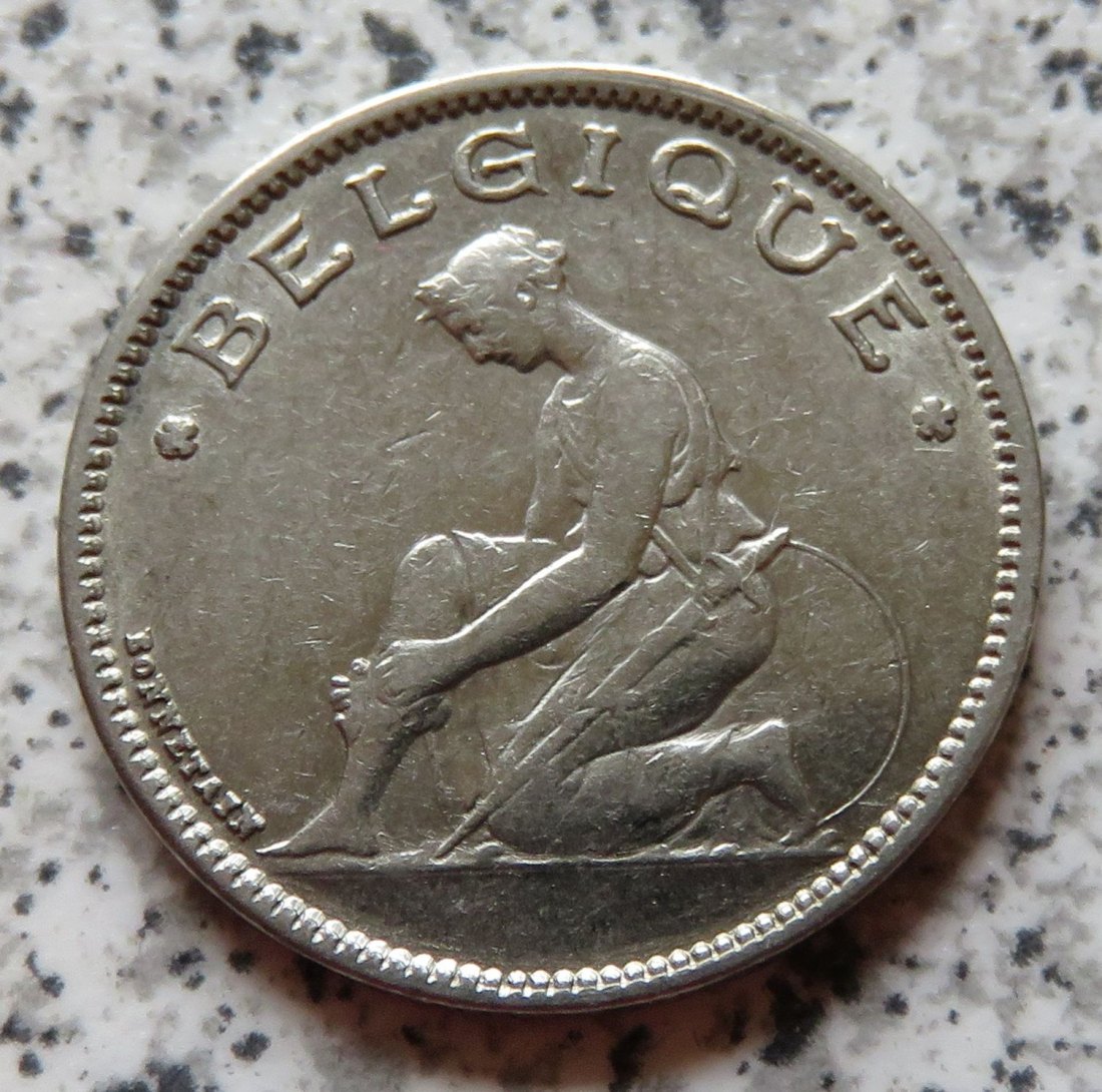  Belgien 1 Franc 1934, französisch   