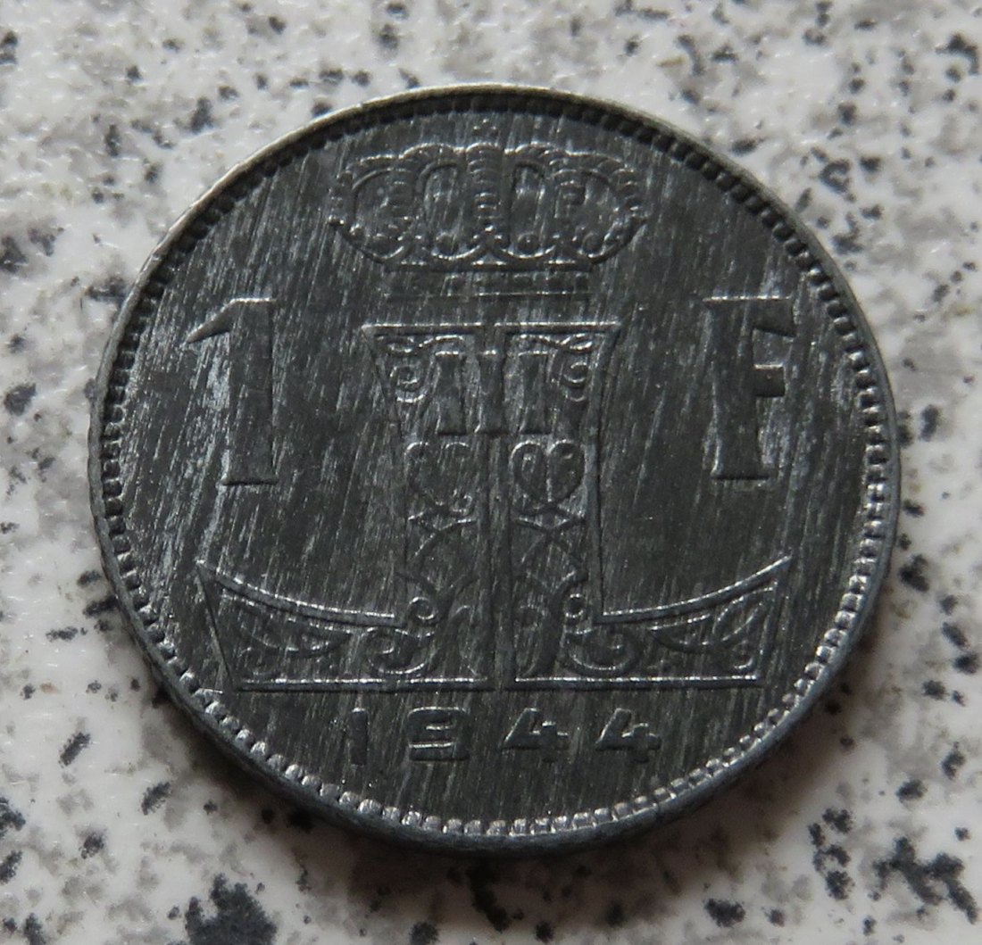  Belgien 1 Franc 1944, flämisch, Erhaltung   