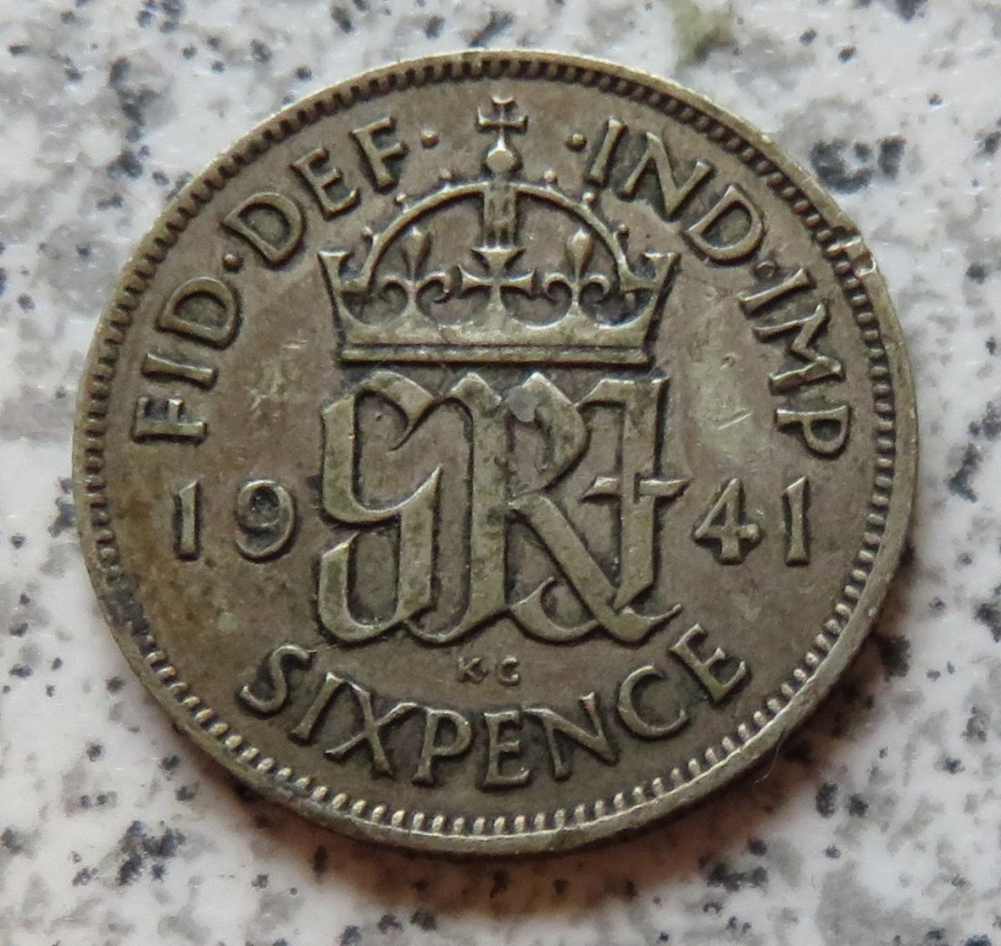  Großbritannien 6 Pence 1941   