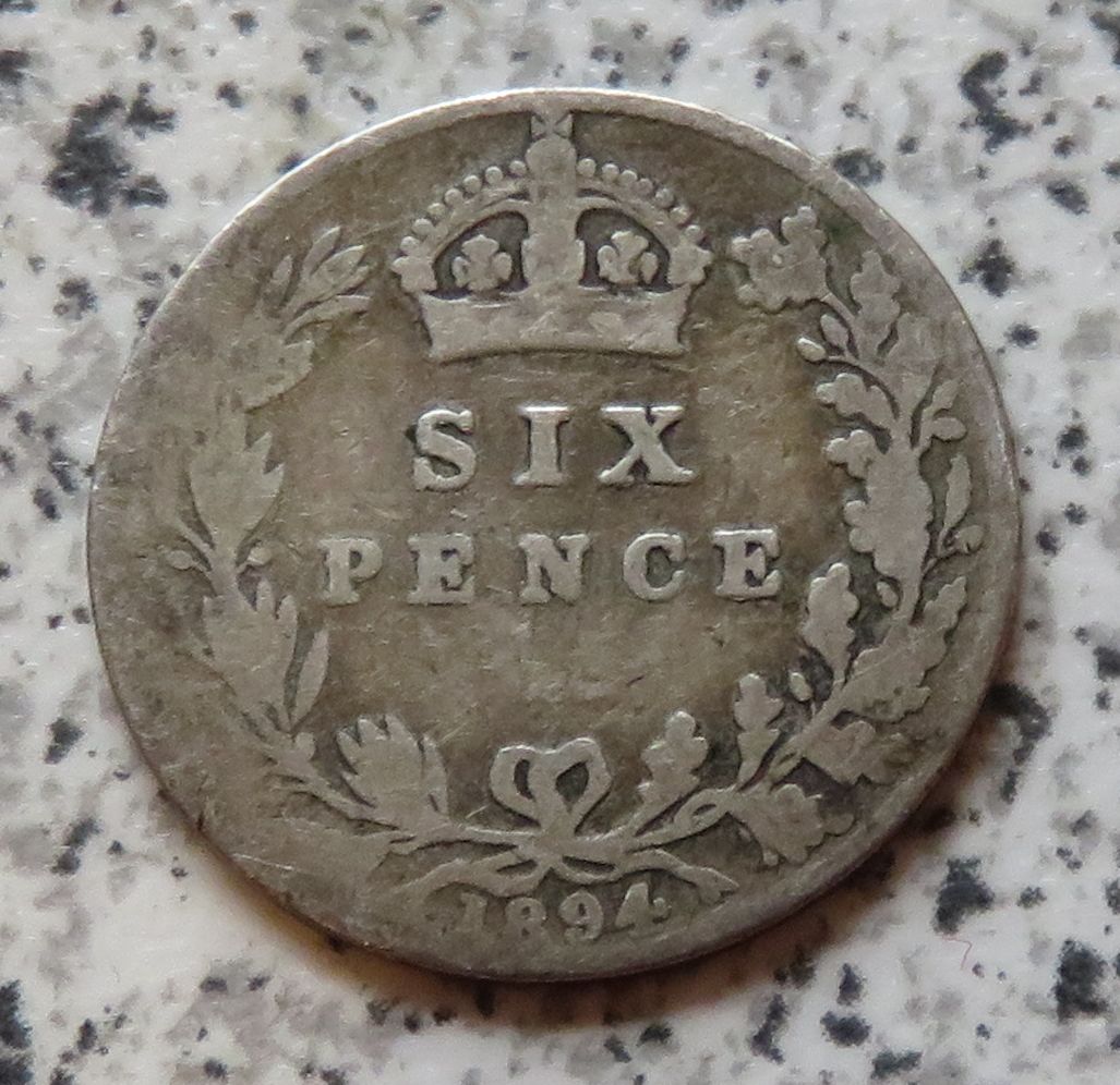  Großbritannien 6 Pence 1894   