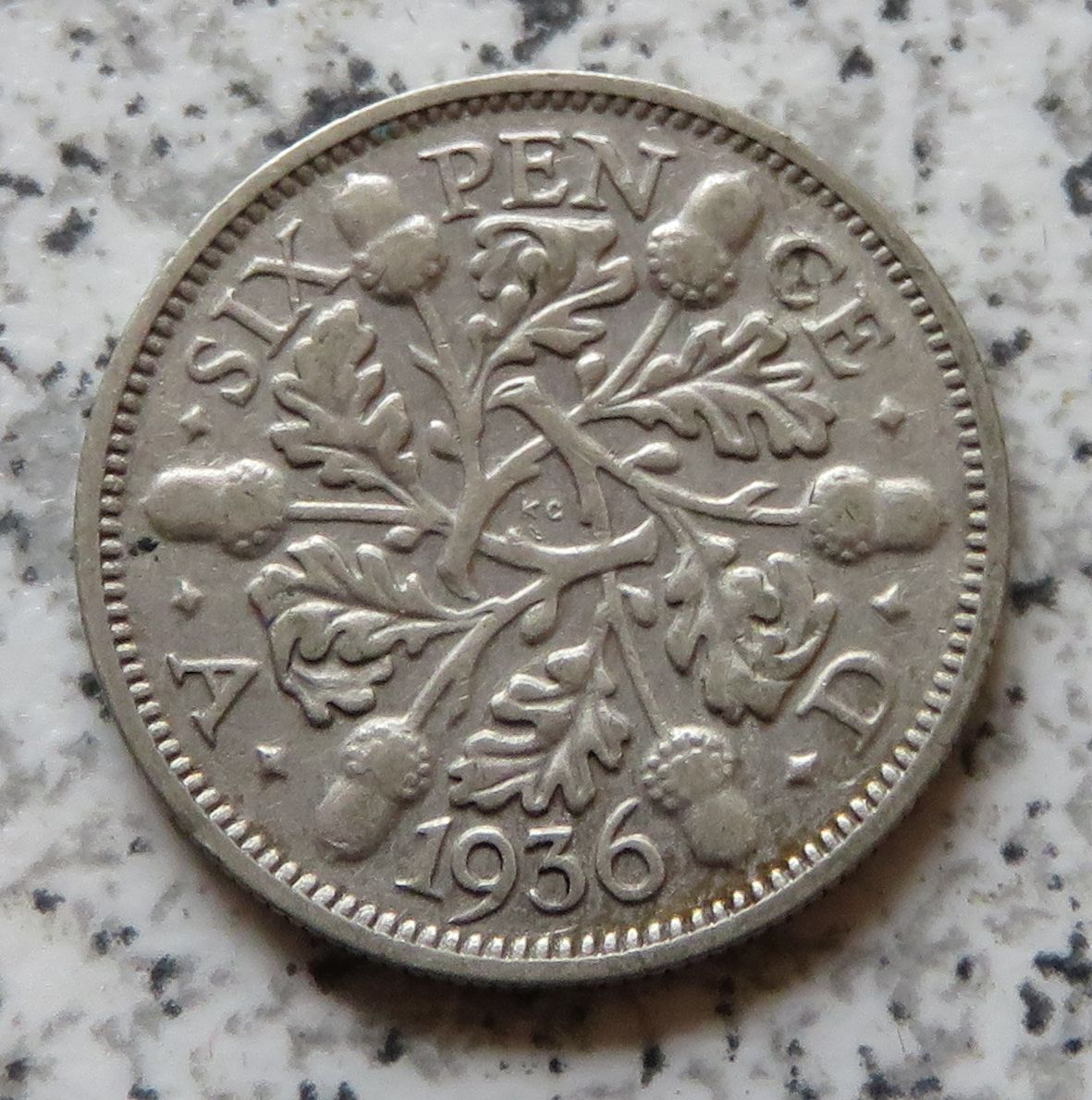  Großbritannien 6 Pence 1936   