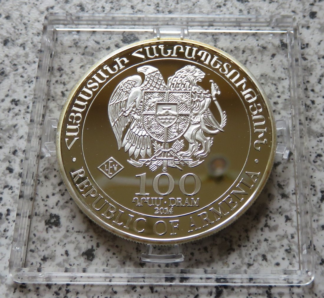  Armenien 100 Dram 2014, 20,2 Gramm 925-er Silber, Auflage 5000 Stück   