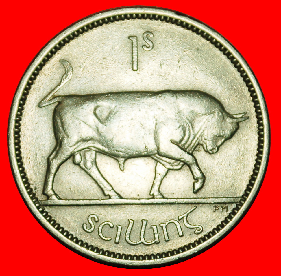  Ⰶ GREAT BRITAIN (1951-1968): IRELAND ★ 1 SHILLING 1951 BULL! ★LOW START ★ NO RESERVE!   