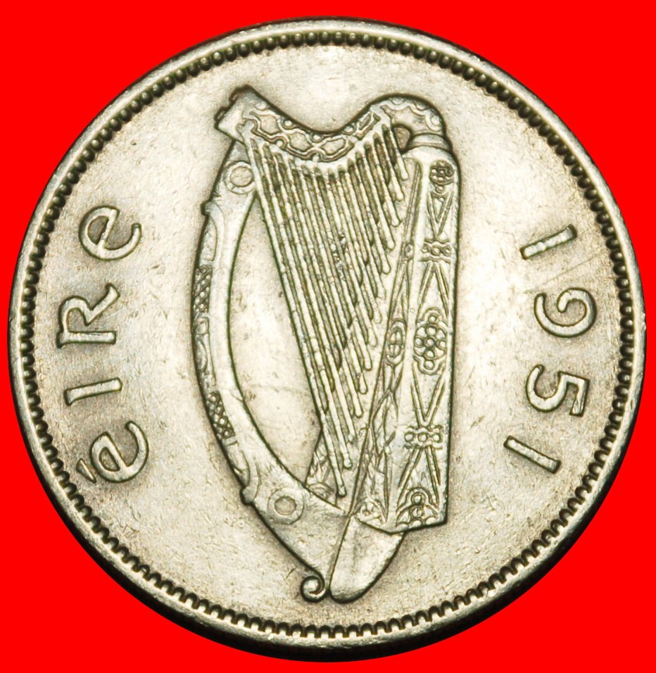  Ⰶ GREAT BRITAIN (1951-1968): IRELAND ★ 1 SHILLING 1951 BULL! ★LOW START ★ NO RESERVE!   