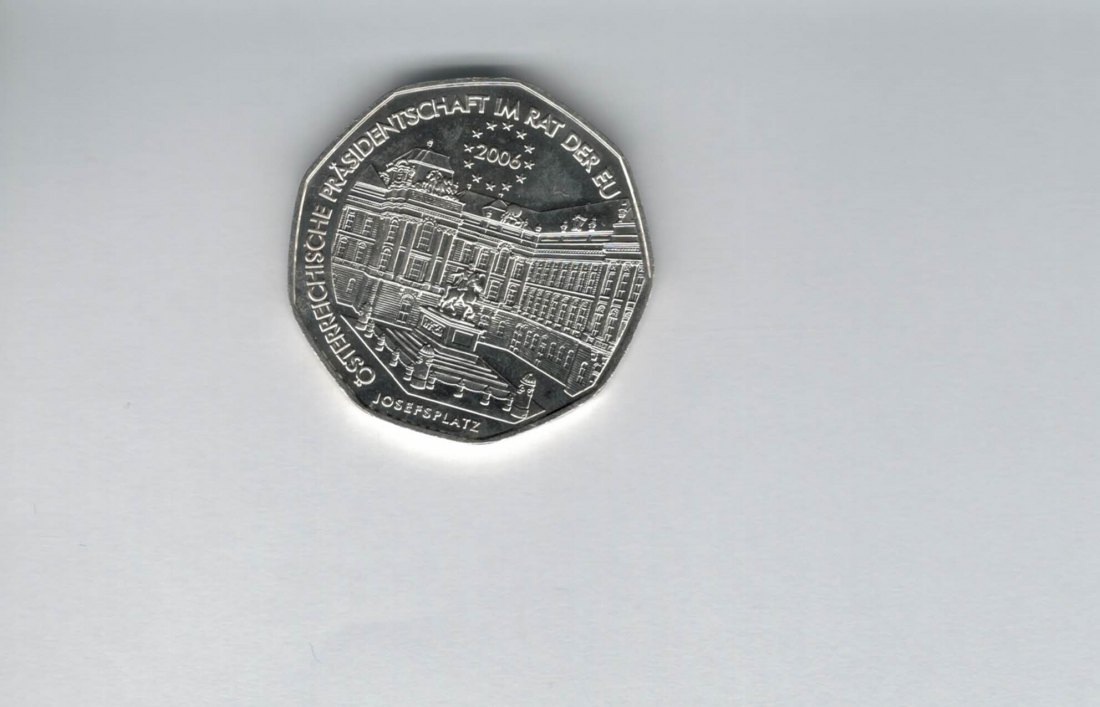  5 Euro 2006 Präsidentschaft im Rat der EU Österreich silber 8g Spittalgold9800 (04974/7)   