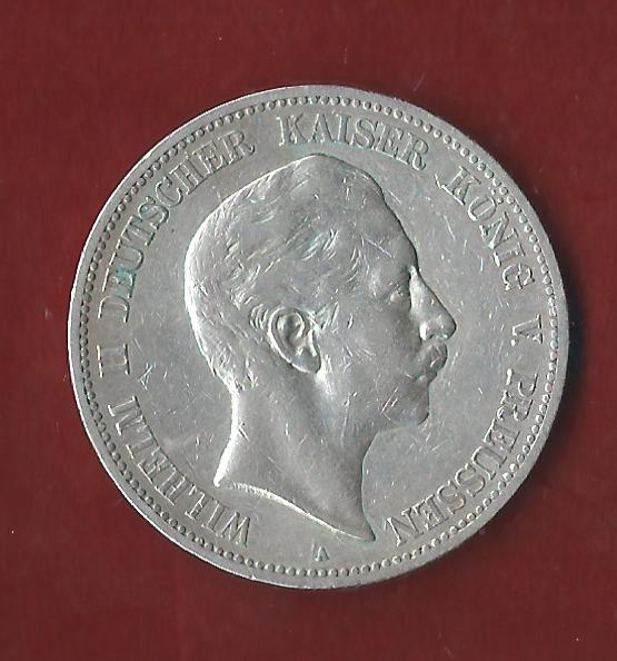  5 Mark Preussen 1903 Koblenzer Münzen Studio Koblenz Frank Maurer AH137   