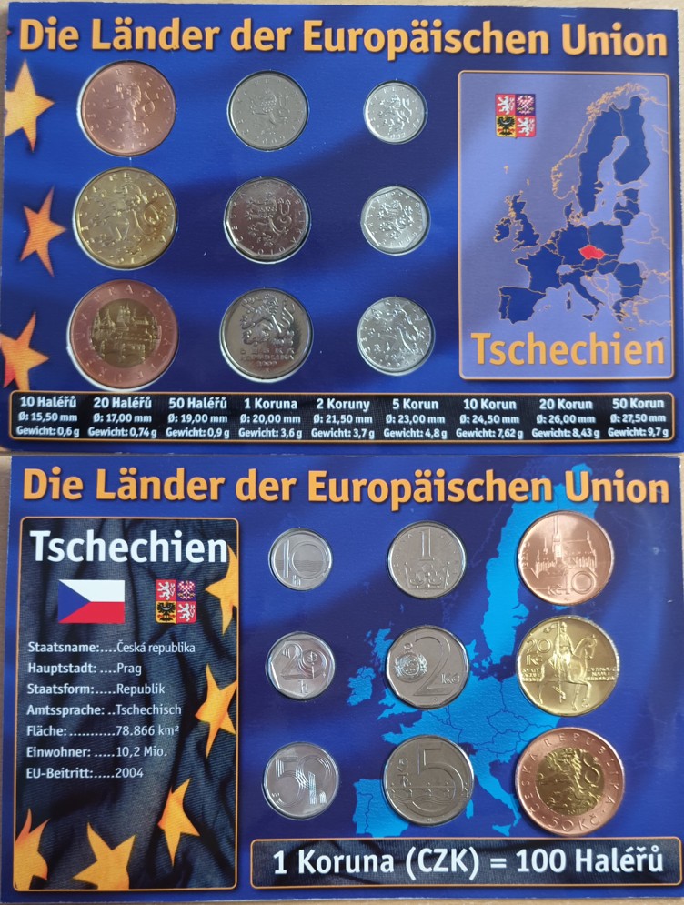  Münzsatz Tschechien: Die Länder der Europäischen Union   