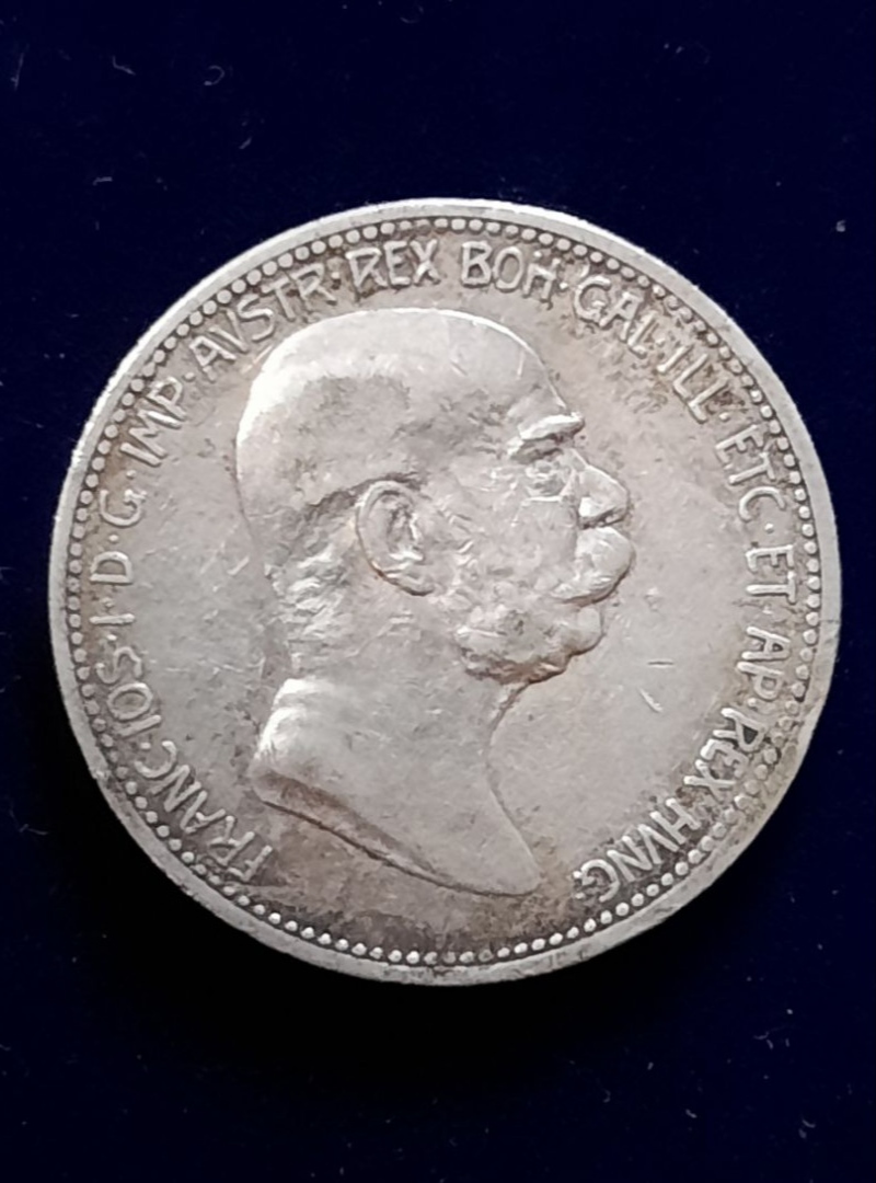  1 Krone Kaiser Franz Josef Österreich 1908 VZ   