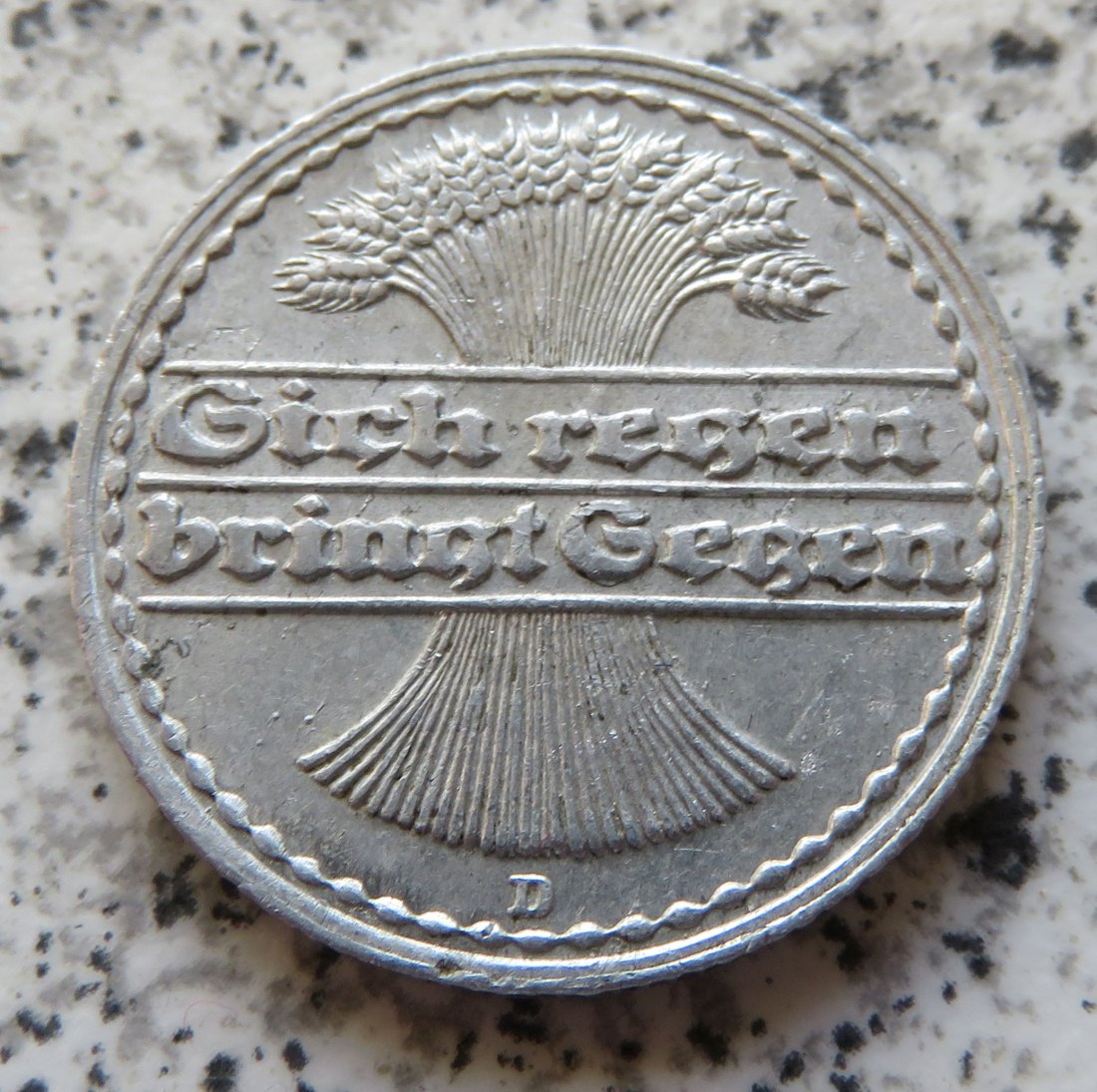  Weimarer Republik 50 Pfennig 1919 D   