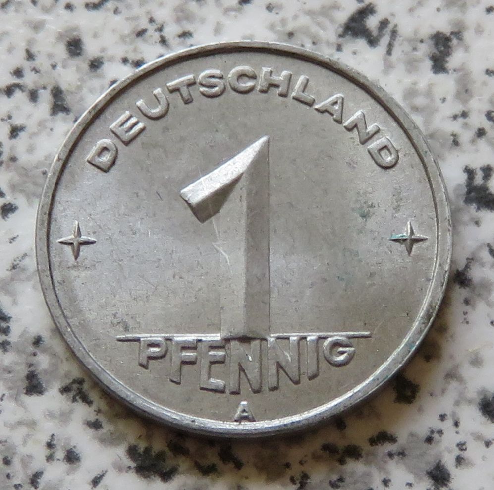  DDR 1 Pfennig 1949 A, besser   