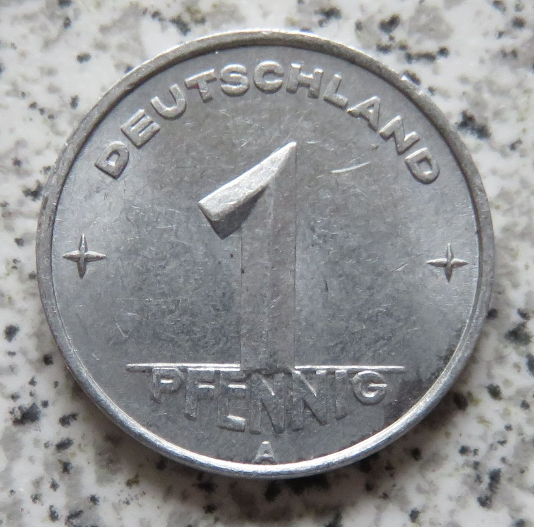  DDR 1 Pfennig 1950 A, besser   