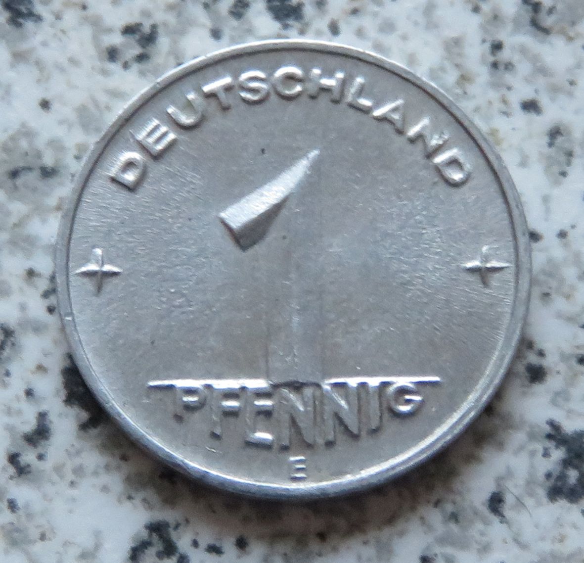  DDR 1 Pfennig 1950 E, bfr.   