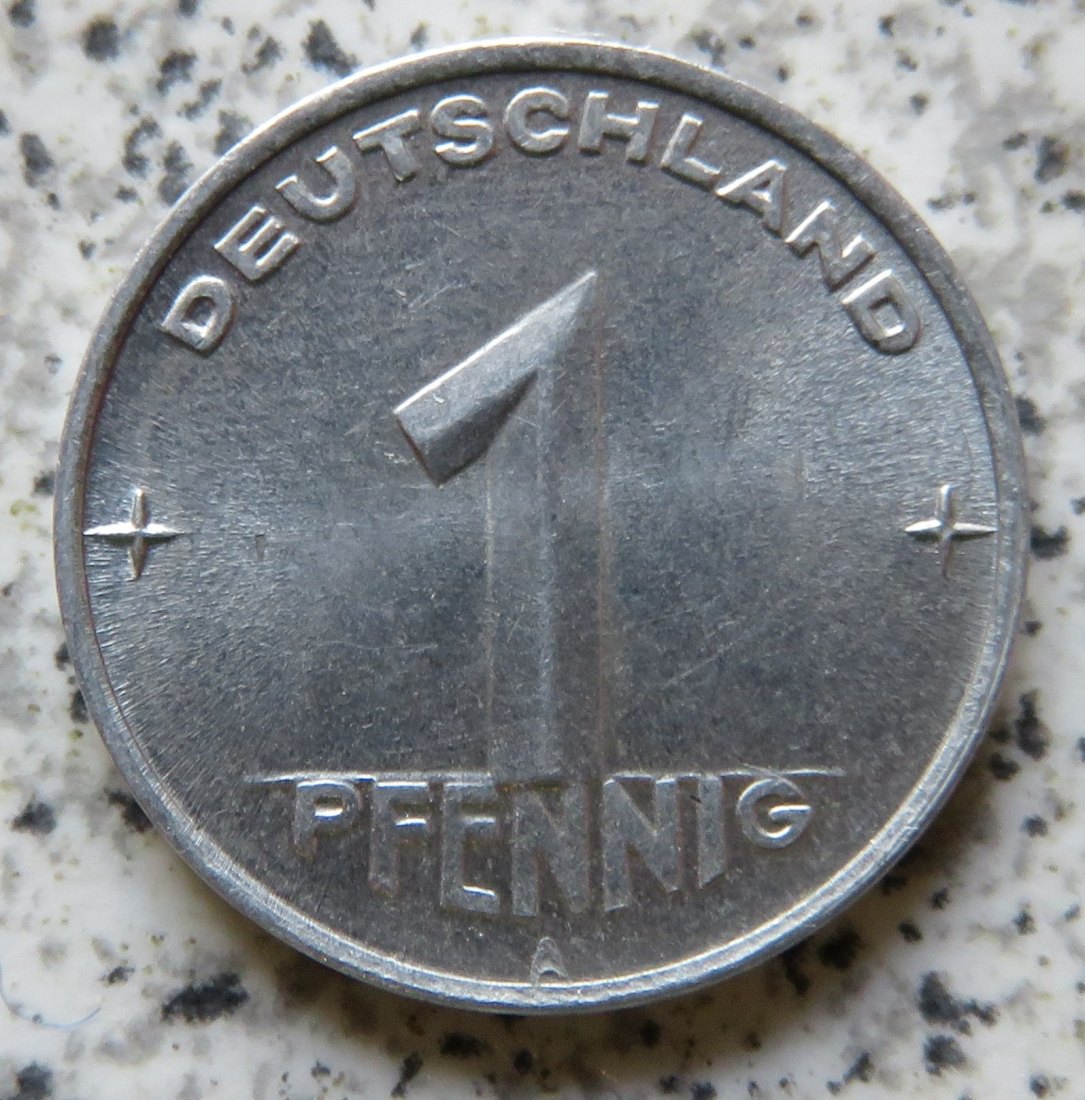  DDR 1 Pfennig 1952 A, Erhaltung   