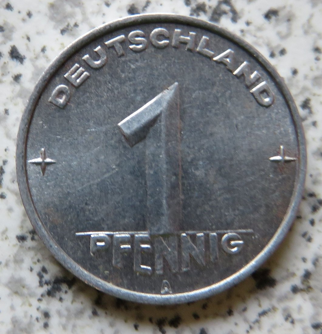  DDR 1 Pfennig 1952 A, Erhaltung   