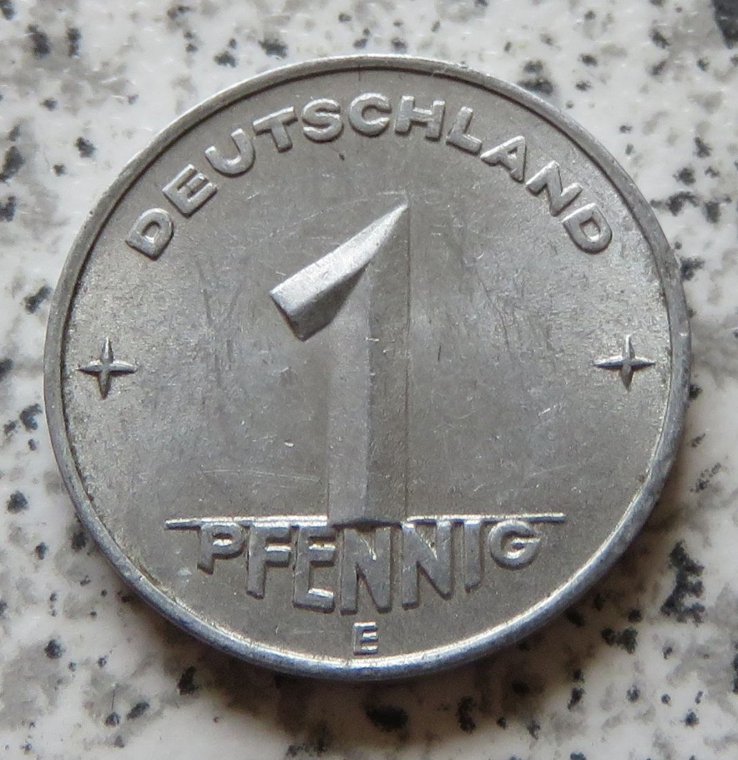  DDR 1 Pfennig 1952 E, besser   