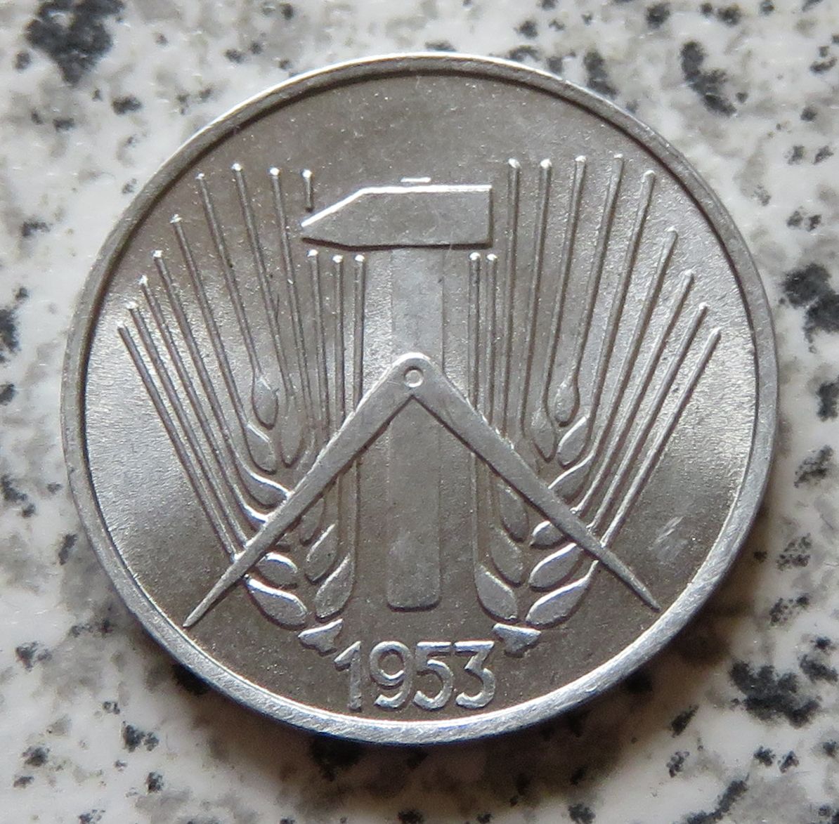  DDR 1 Pfennig 1953 A, Erhaltung   