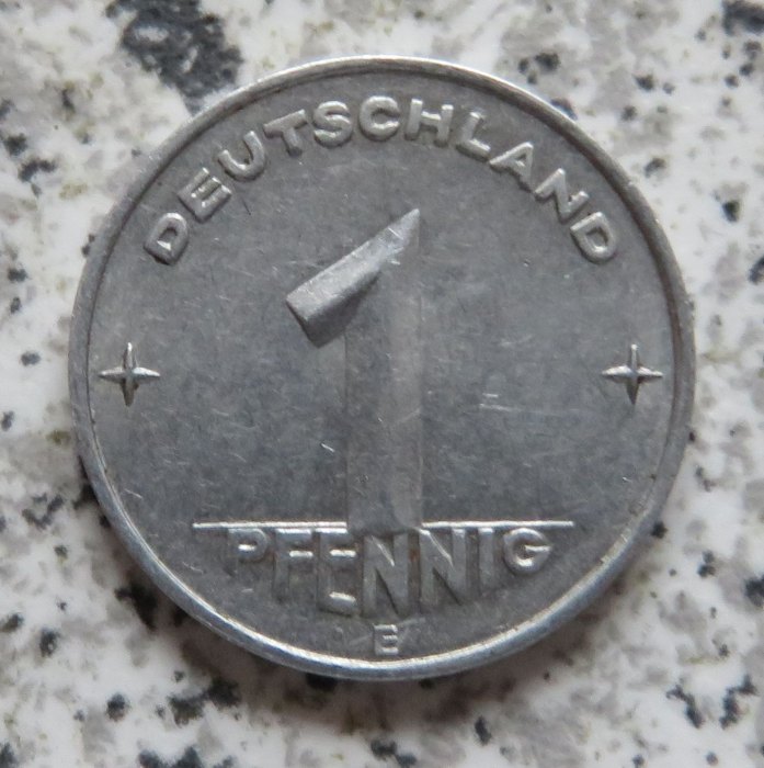  DDR 1 Pfennig 1953 E   