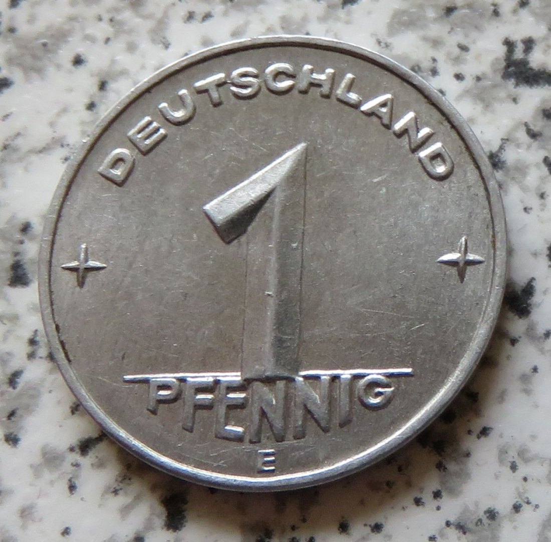  DDR 1 Pfennig 1953 E, besser   