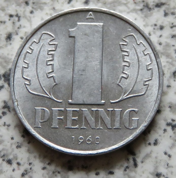  DDR 1 Pfennig 1960 A, besser   