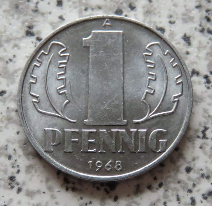  DDR 1 Pfennig 1968 A, besser   